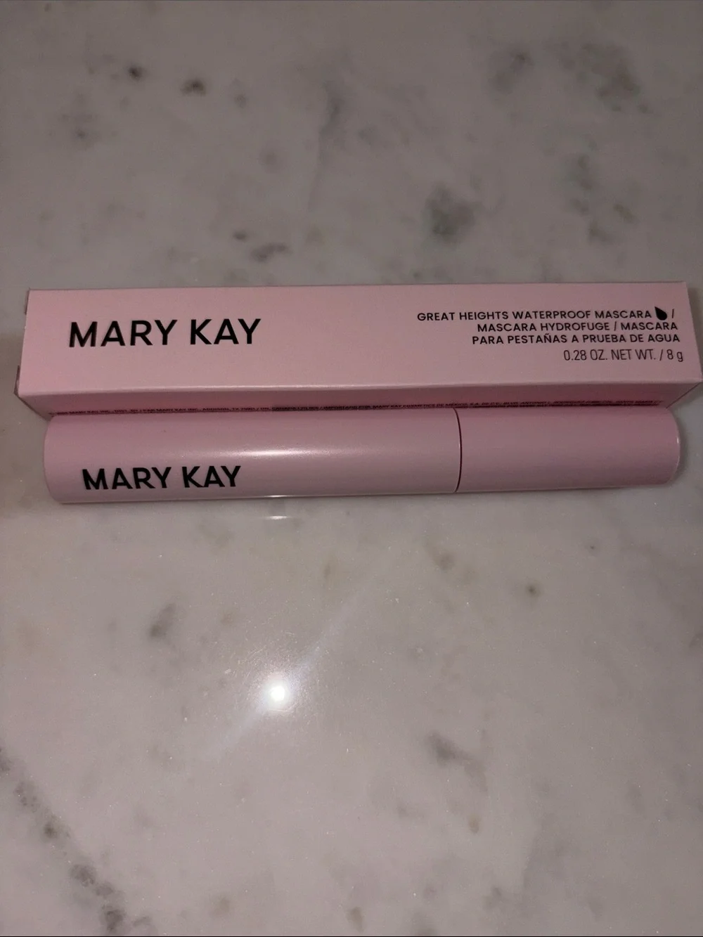 Mary Kay Great Heights Waterproof Mascara — Light Pink Tube